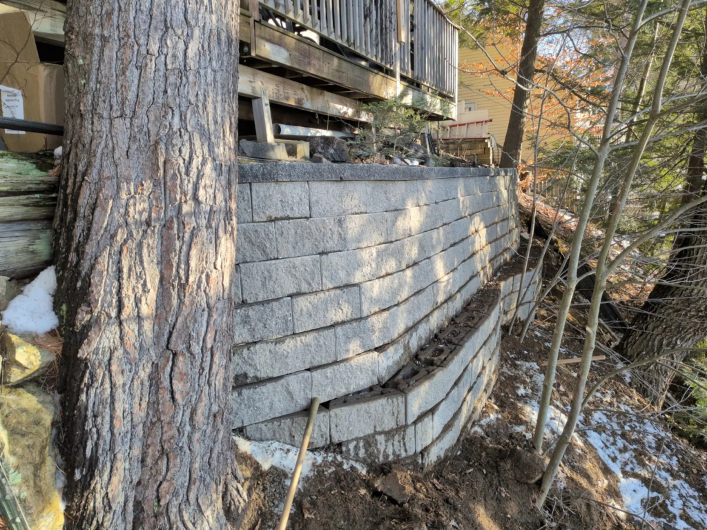 Tiered Slope Retaining Wall