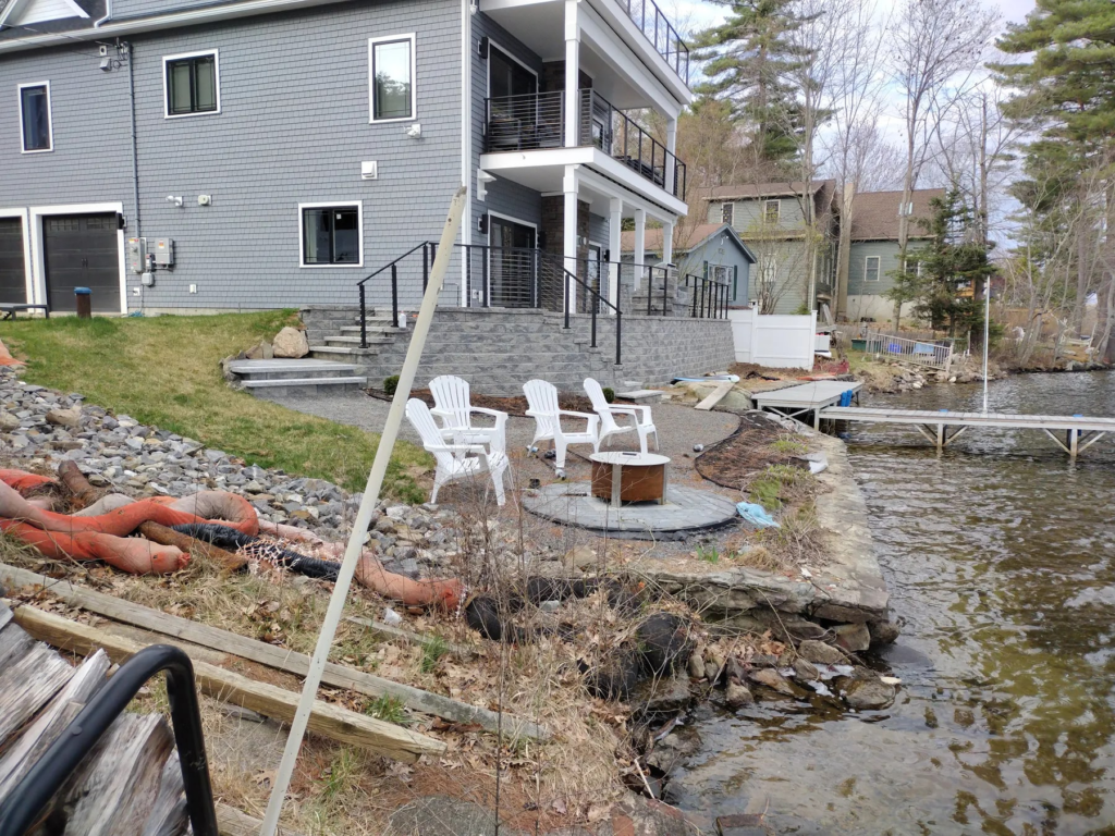 Lakefront Drainage and Patio Access Work