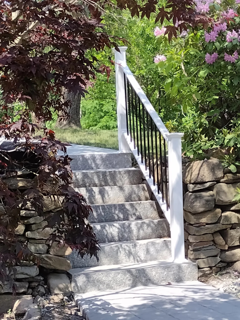 Natural Stone Entry Steps and Walls